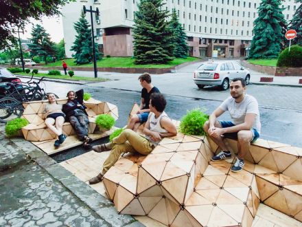 Первый парклет Украины