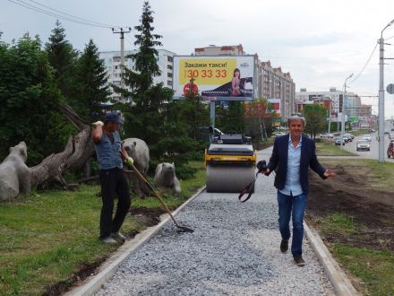 Первые велодорожки в Альметьевске